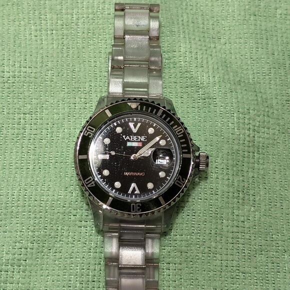 Super Rare Original VABENE MARINAIO OV601 Watch Clear Strap Water Resistant - Picture 1 of 6